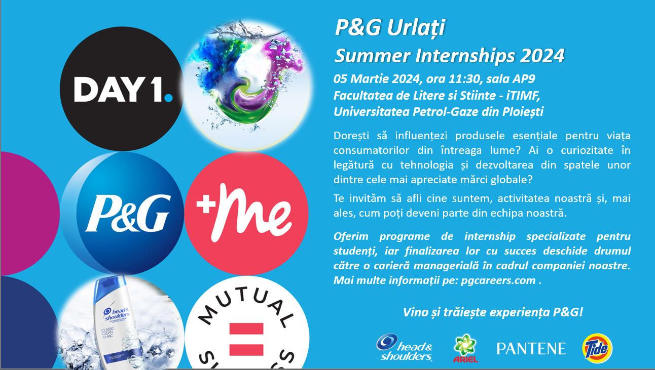 P&amp;G Urlați Summer Internships 2024