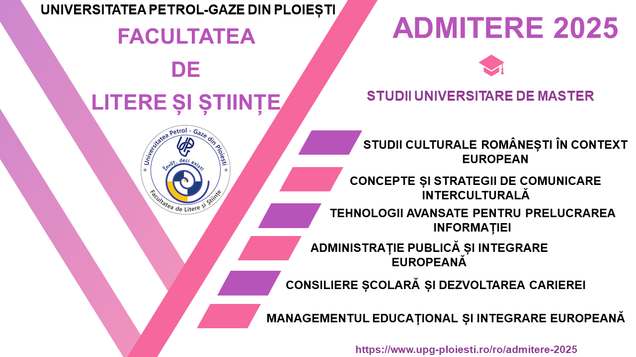 Admitere studii universitare de master - 2025