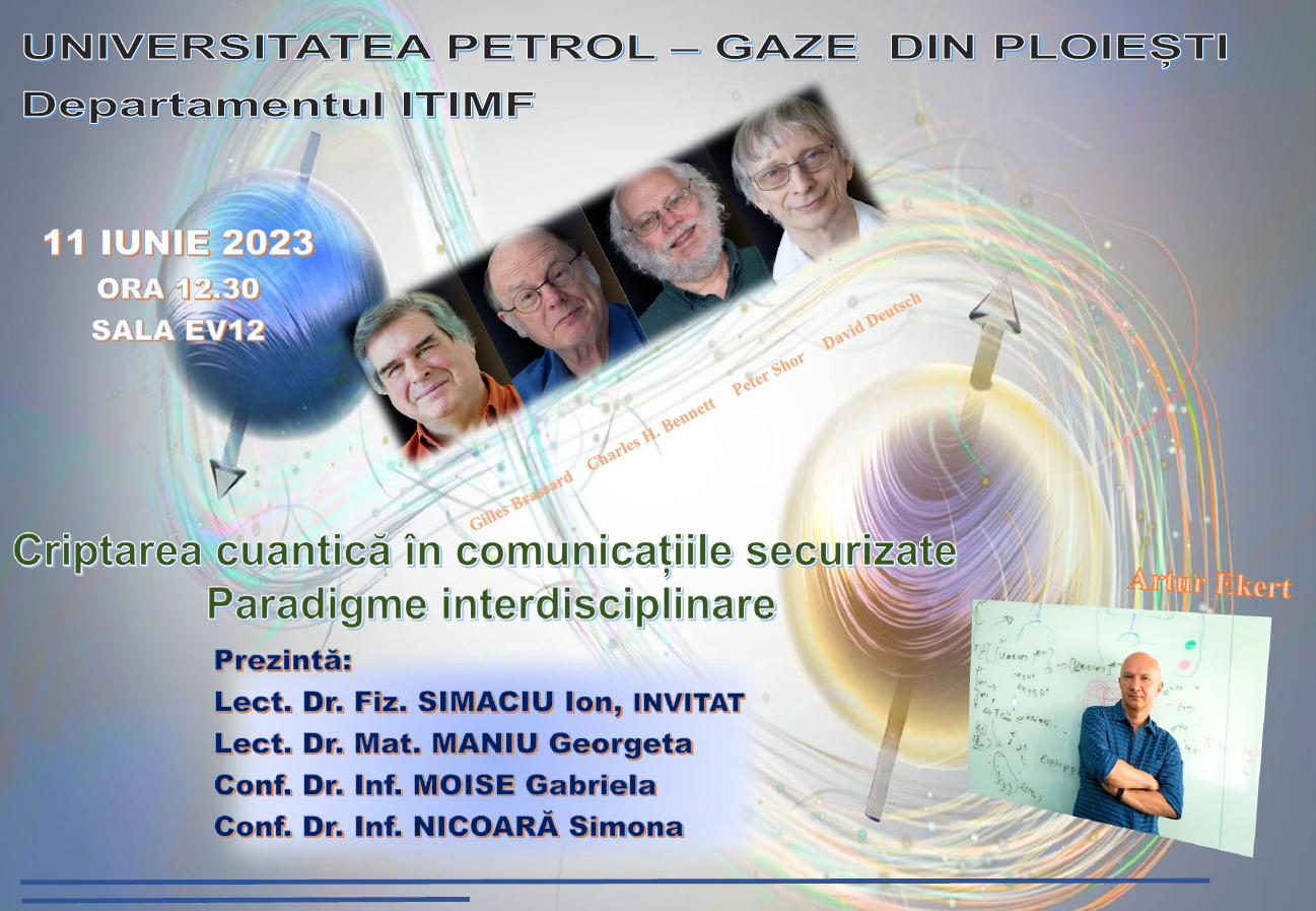 Workshop ”Criptarea cuantică în comunicațiile securizate – paradigme interdisciplinare”
